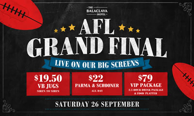 Grand Final Day at the Balaclava Hotel