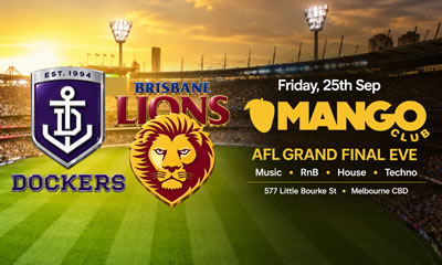 Grand Final Weekend with Mango Club